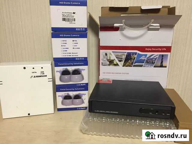 4-х канальный комплект HD видеонаблюдения Тюмень - изображение 1