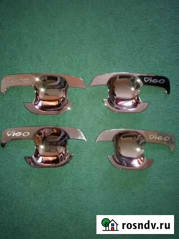 Накладки хромированные под дверные ручки Петропавловск-Камчатский - изображение 1