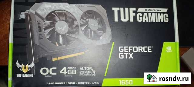 Видеокарта geforce 1650 4gb ddr6 Калининград - изображение 1