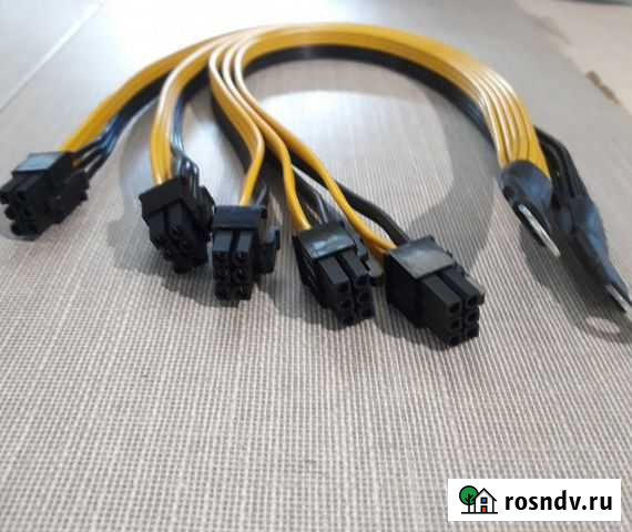 Кабель питания 5x PCI-E 6pin GPU Хабаровск - изображение 1