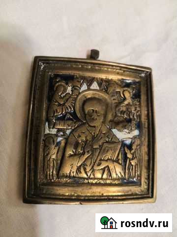 Бронзовая старинная икона Вятские Поляны - изображение 1
