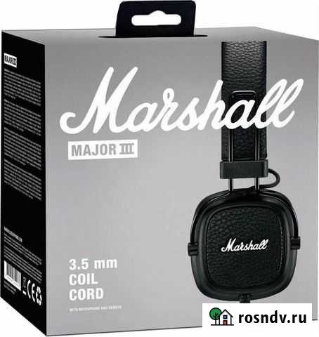 Наушники marshall major 3 Петропавловск-Камчатский - изображение 1