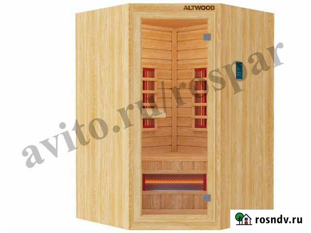 Двухместная угловая керамическая сауна из липы Воронеж - изображение 1