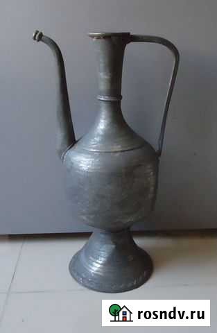 Старинный медный кумган кувшин 20 век h-41 см. 13 Кизляр - изображение 1