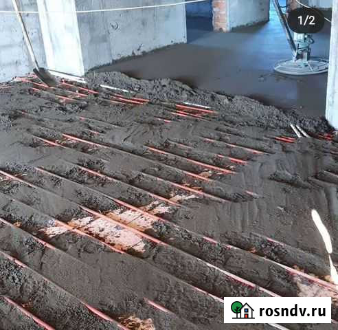 Полусухая стяжка пола Гиагинская - изображение 1