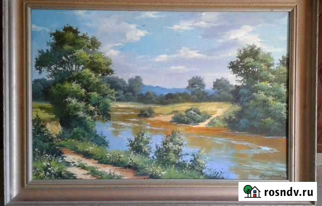 Картина в раме, холст, масло 40х60 см Рязань - изображение 1