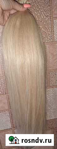 Волосы для наращивания 50 см блонд Ачинск - изображение 1