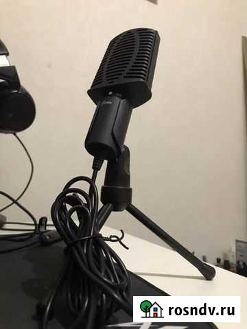 Микрофон 3.5 jack Ritmix RDM-125 + стойка Казань - изображение 1