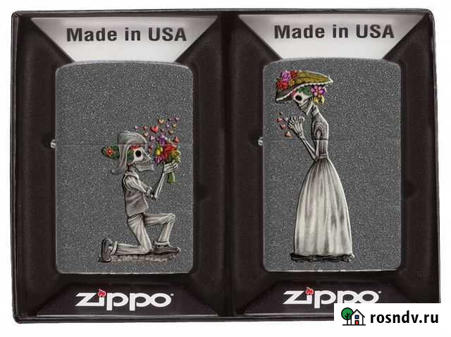 Zippo Влюбленные зомби покрытие Iron Stone Калуга - изображение 1