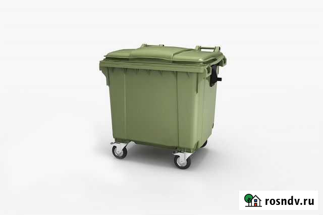 Контейнер мусорный пластиковый 1100 л на колесах Ставрополь - изображение 1