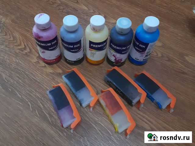 Картриджи перезаправляемые (пзк) с чипом для Canon Рыбинск - изображение 1