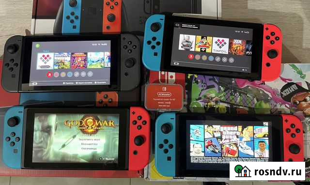 Nintendo switch прошитые 64 gb / 128 / 256 Тюмень - изображение 1