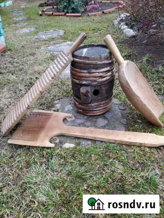 Прялка деревянная старинная Петушки - изображение 1