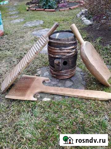 Прялка деревянная старинная Петушки - изображение 1