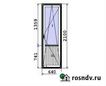 Дверь балконная (правая) 640х2100 Архангельск