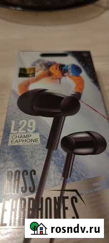 Проводные наушники bass. 3,5 мм. Новые. 1 шт Череповец - изображение 1