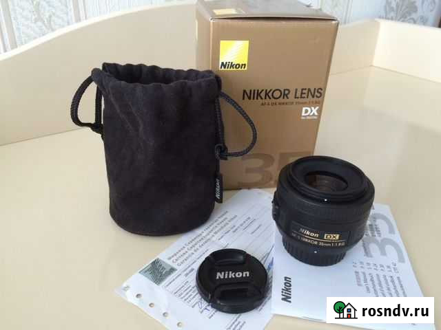 Объектив 35mm 1.8G AF-S DX Всеволожск - изображение 1