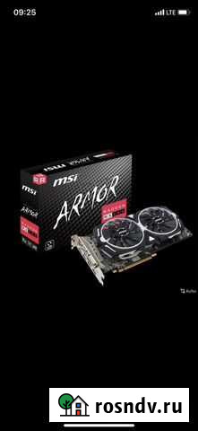 Видеокарта rx580 8gb armor Омск - изображение 1