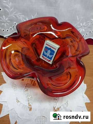 Ваза цветное стекло СССР Армавир - изображение 1