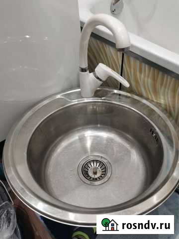 Мойка для кухни бу с установленым сифоном новым Чебоксары - изображение 1