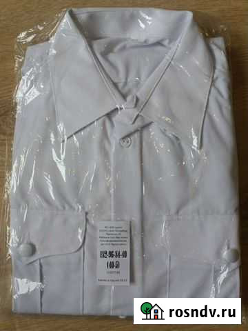 Рубашка военная белого цвета Знаменск - изображение 1