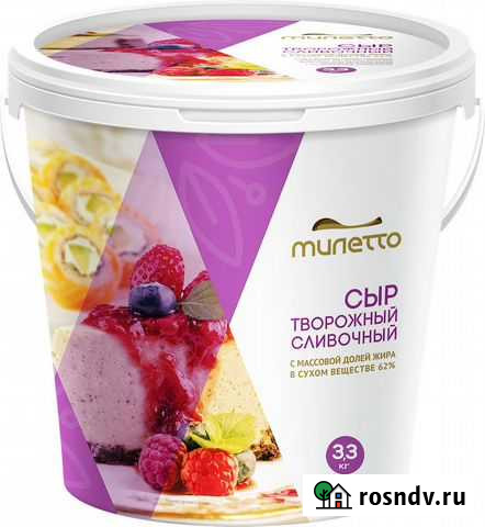 Сыр творожный сливочный Милетто опт Яблоновский - изображение 1