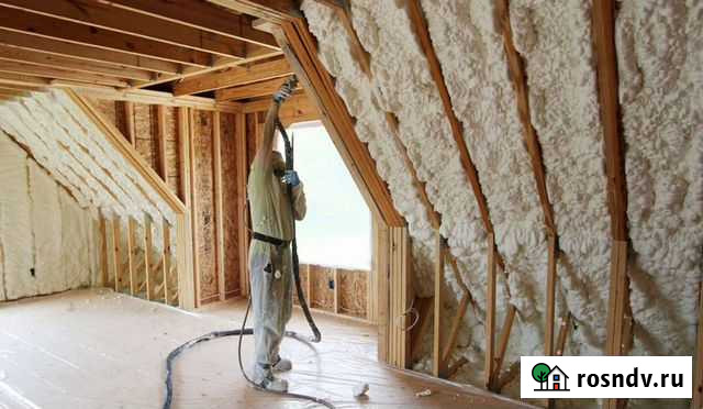 Утепление пенополиуретаном мансарды дома Рошаль - изображение 1