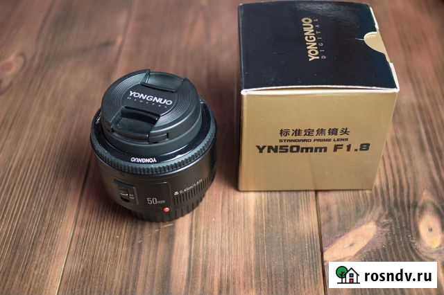 Объектив Yongnuo EF 50mm 1.8 для Сanon Архангельск - изображение 1