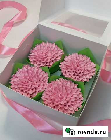 Зефирные хризантемки в коробочке Дзержинск - изображение 1