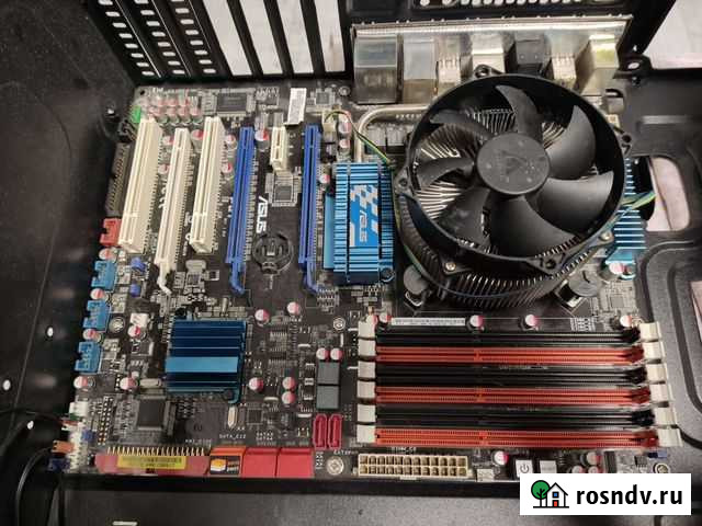 Материнская плата 1366 Asus P6T + Intel i7-920 +ку Самара - изображение 1