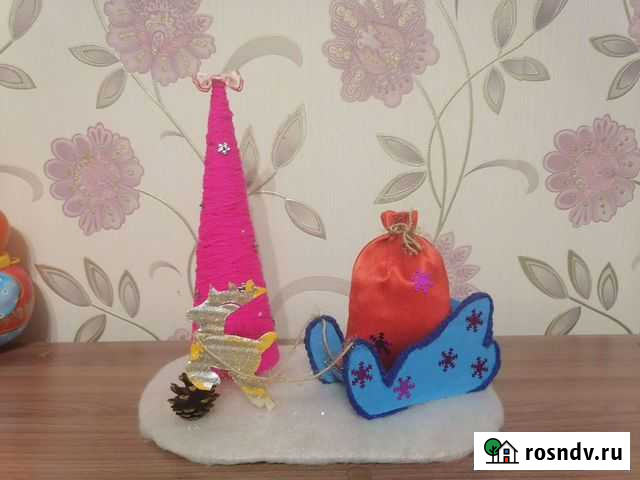 Поделка Сани с подарками Набережные Челны - изображение 1