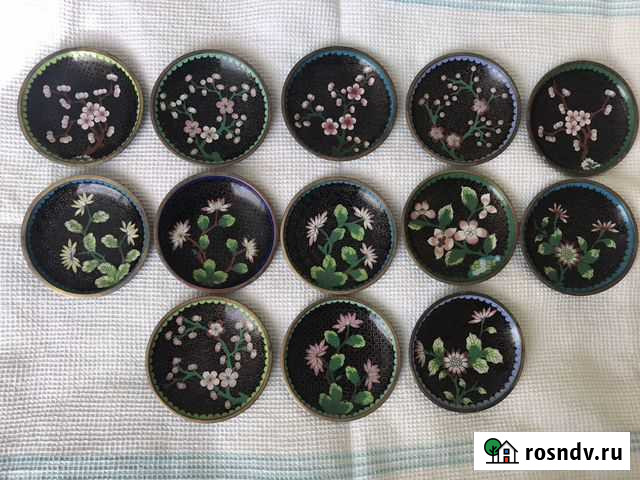 Блюдца коллекционные Клуазоне Сортавала - изображение 1