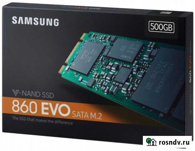 M.2 SSD Samsung 860 EVO 500Гб (новый) Подольск - изображение 1
