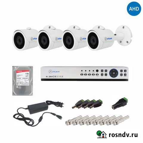 Комплект видеонаблюдения для улицы на 4 камеры AHD Волгоград - изображение 1