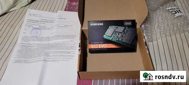 Продам SSD SATA M2 Samsung EVO 860 на 500GB новый Обнинск - изображение 1