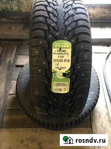Nokian Hakkapeliitta 9 SUV 285/60 R18 116 4шт Брянск - изображение 1