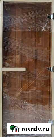 Дверь для бани и сауны Стеклянная 8мм. Бронза Екатеринбург - изображение 1