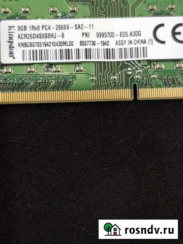 Оперативная память ddr4 8gb 2666 Владикавказ - изображение 1