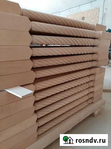 Балясины и столбы из массива бука, деревянные Акуша - изображение 1