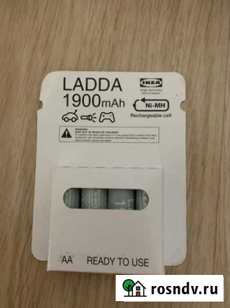 Ladda 2450mAh Аккумуляторная батарейка, HR06 AA Новосибирск - изображение 1