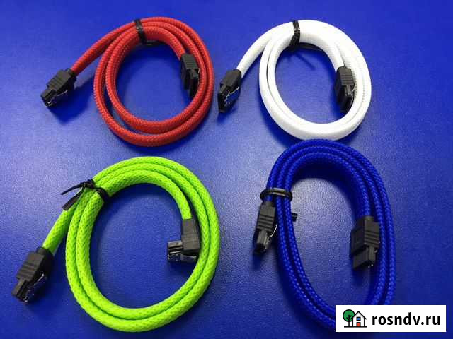 Все для моддинга пк - Шлейф SATA III, оплетка 50см Верхняя Пышма - изображение 1