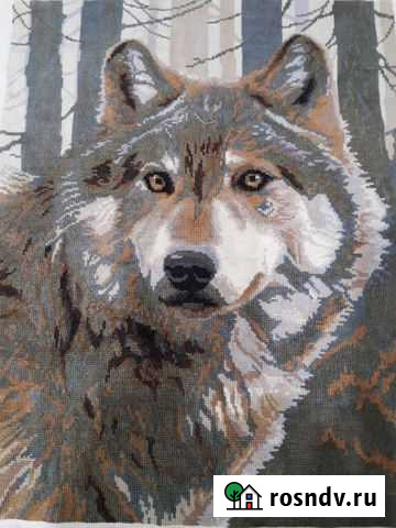 Волк вышивка Томск - изображение 1