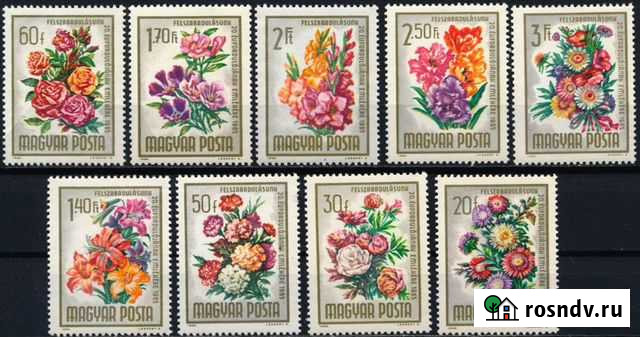 Почтовые марки Венгрии 1965 года «Цветы» Брянск - изображение 1