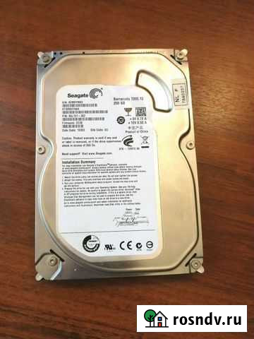 Жесткий диск Seagate 250 gb Челябинск - изображение 1