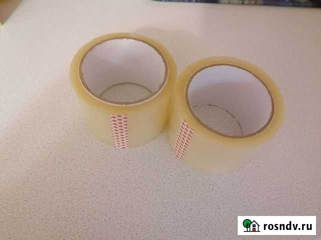 Скотч прозрачный 75 мм, длина 66 м Искитим - изображение 1