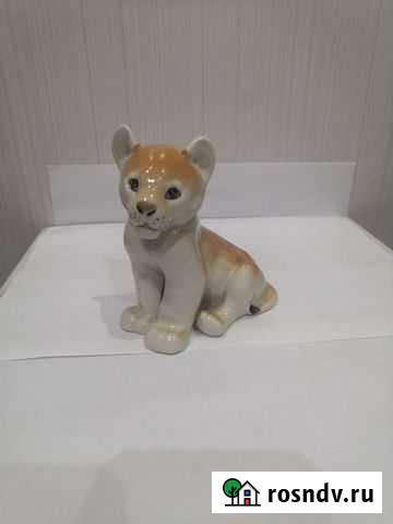 Статуэтка Львенок. Фарфор Кириши - изображение 1