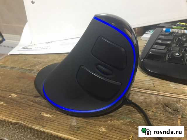 Вертикальная мышь Delux M618 Plus Новокуйбышевск - изображение 1