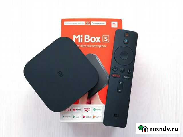 Xiaomi Mi Box S Global. TV приставка. Гарантия Омск - изображение 1