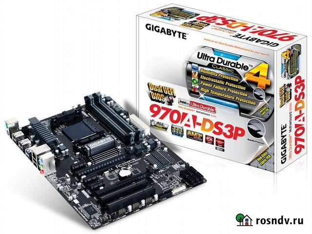 Материнская плата Am3 ga-970a-ds3p Барнаул - изображение 1