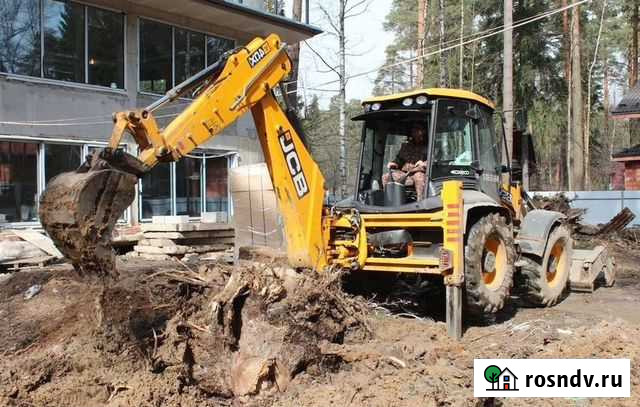 Уборка на участке экскаватором. Спил деревьев, вет Казань - изображение 1